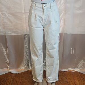 Abercrombie & Fitch Cream High Rise Jeans